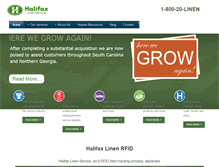 Tablet Screenshot of halifaxlinen.com